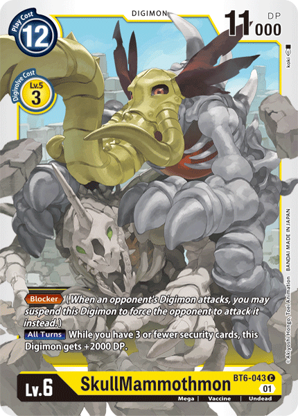 SkullMammothmon [BT6-043] [Double Diamond] | Black Swamp Games