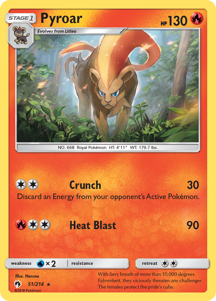 Pyroar (51/214) [Sun & Moon: Lost Thunder] | Black Swamp Games