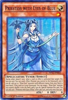 Priestess with Eyes of Blue [MP17-EN055] Super Rare | Black Swamp Games