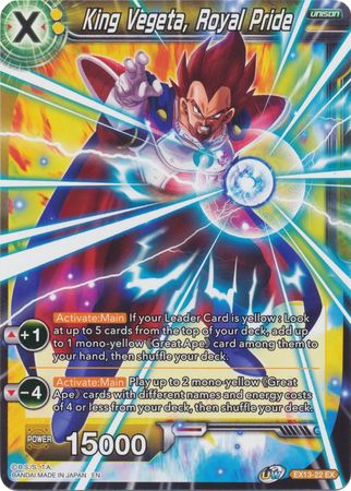 King Vegeta, Royal Pride [EX13-22] | Black Swamp Games