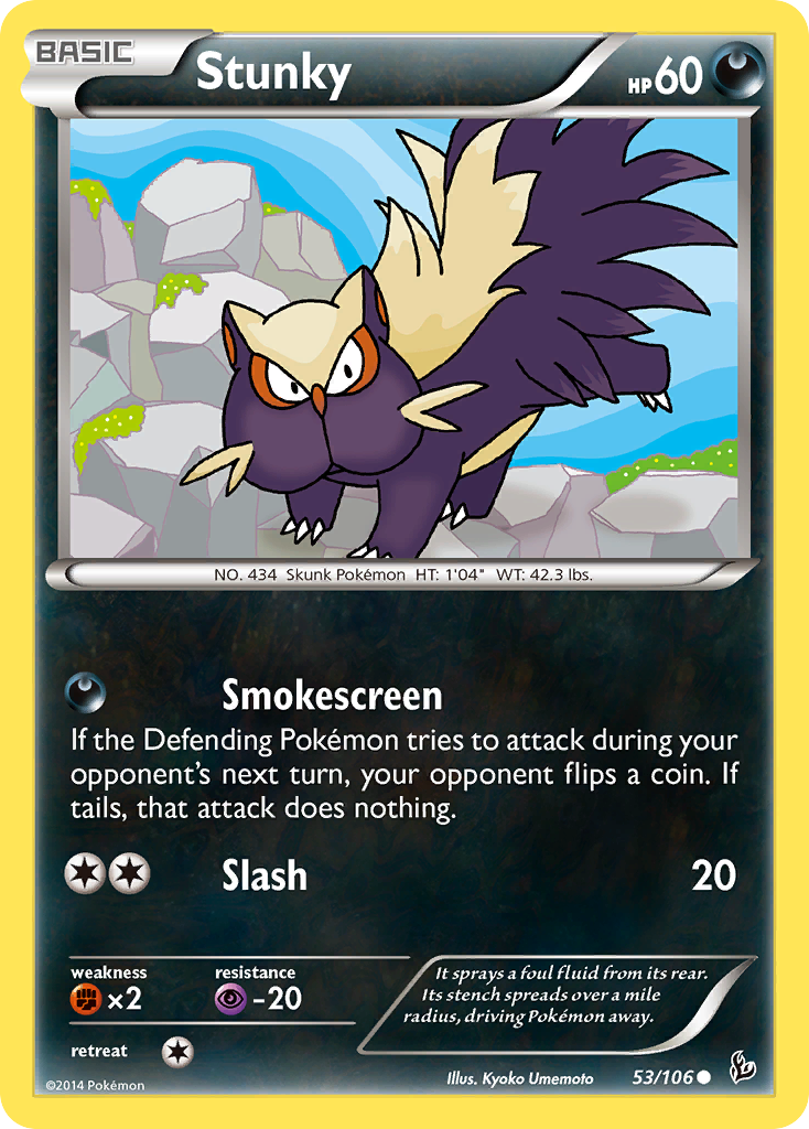 Stunky (53/106) [XY: Flashfire] | Black Swamp Games