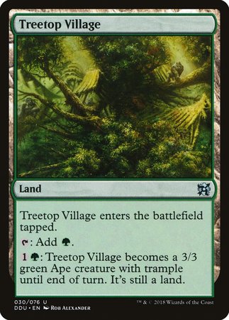 Treetop Village [Duel Decks: Elves vs. Inventors] | Black Swamp Games