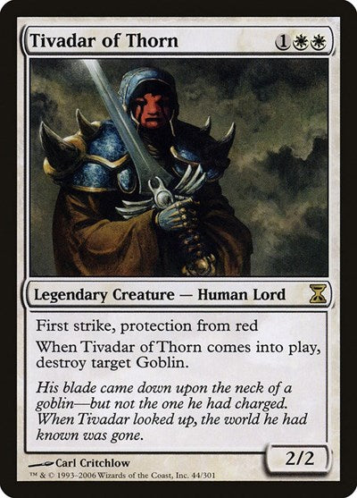 Tivadar of Thorn [Time Spiral] | Black Swamp Games