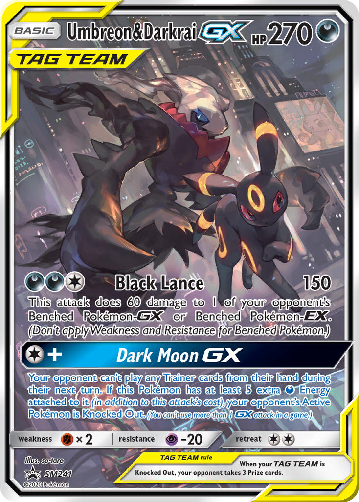 Umbreon & Darkrai GX (SM241) [Sun & Moon: Black Star Promos] | Black Swamp Games