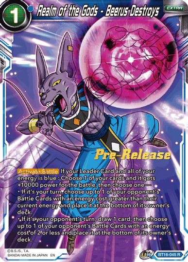 Realm of the Gods - Beerus Destroys (BT16-045) [Realm of the Gods Prerelease Promos] | Black Swamp Games