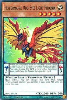 Performapal Odd-Eyes Light Phoenix [LEDD-ENC06] Common | Black Swamp Games
