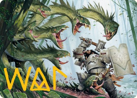 Lair of the Hydra Art Card (Gold-Stamped Signature) [Dungeons & Dragons: Adventures in the Forgotten Realms Art Series] | Black Swamp Games