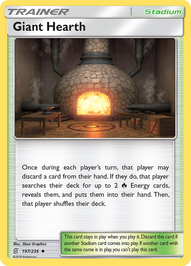 Giant Hearth (197/236) [Sun & Moon: Unified Minds] | Black Swamp Games