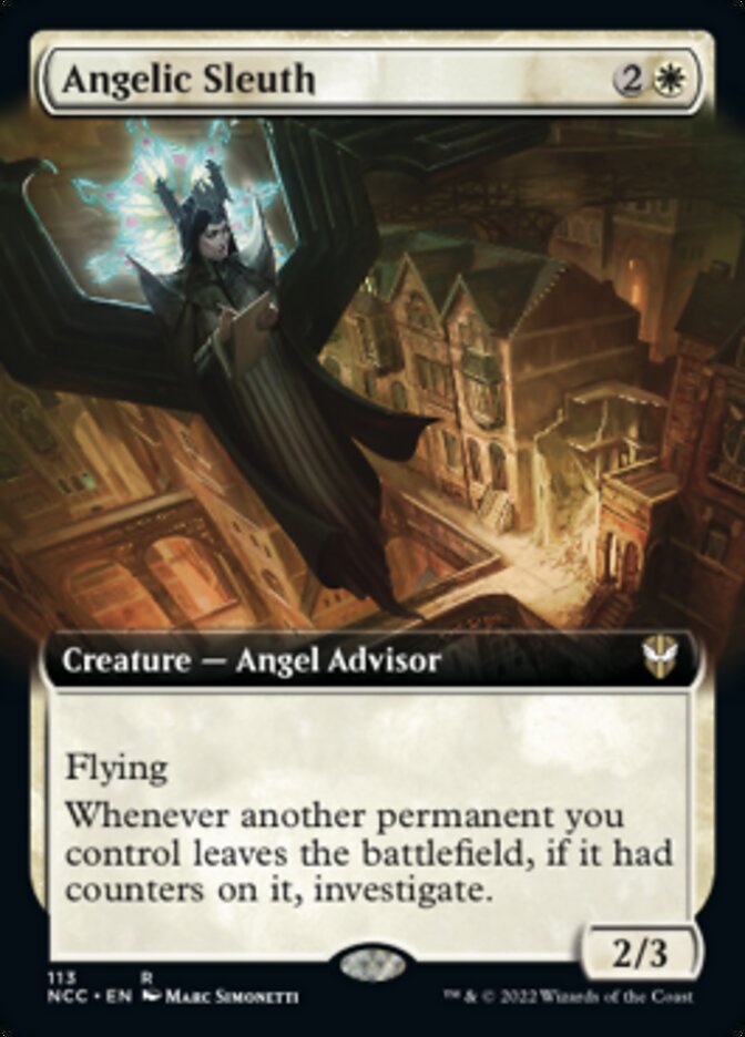 Angelic Sleuth (Extended Art) [Streets of New Capenna Commander] | Black Swamp Games