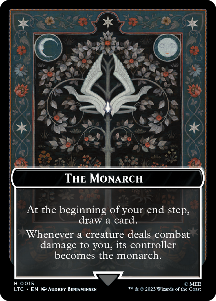 The Monarch // Treasure Double-Sided Token [The Lord of the Rings: Tales of Middle-Earth Commander Tokens] | Black Swamp Games