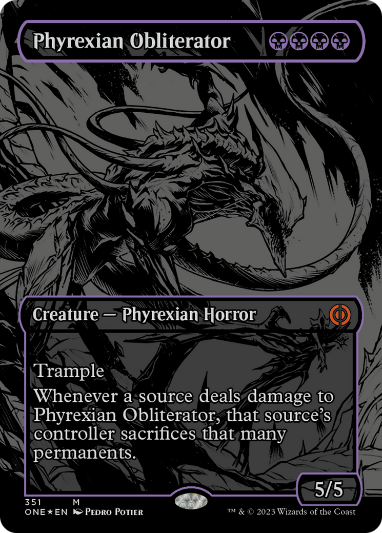 Phyrexian Obliterator (Oil Slick Raised Foil) [Phyrexia: All Will Be One] | Black Swamp Games