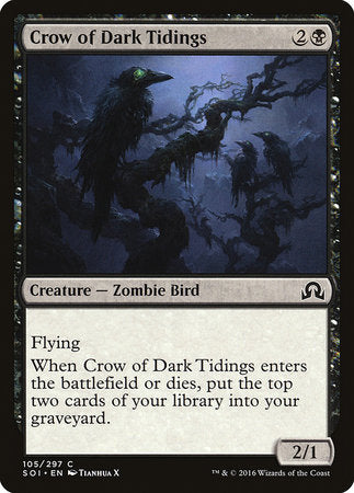 Crow of Dark Tidings [Shadows over Innistrad] | Black Swamp Games