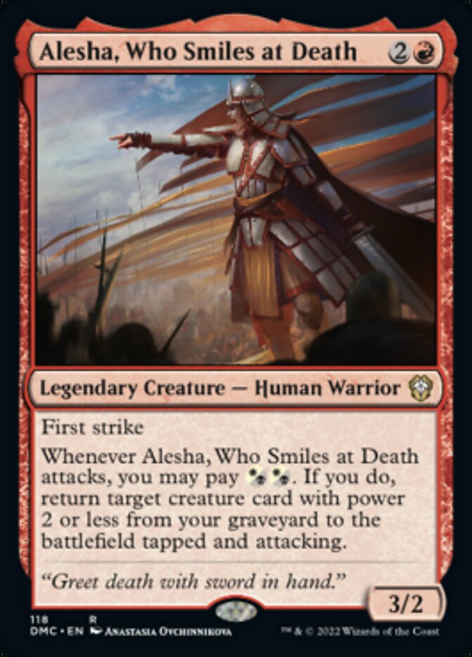 Alesha, Who Smiles at Death [Dominaria United Commander] | Black Swamp Games