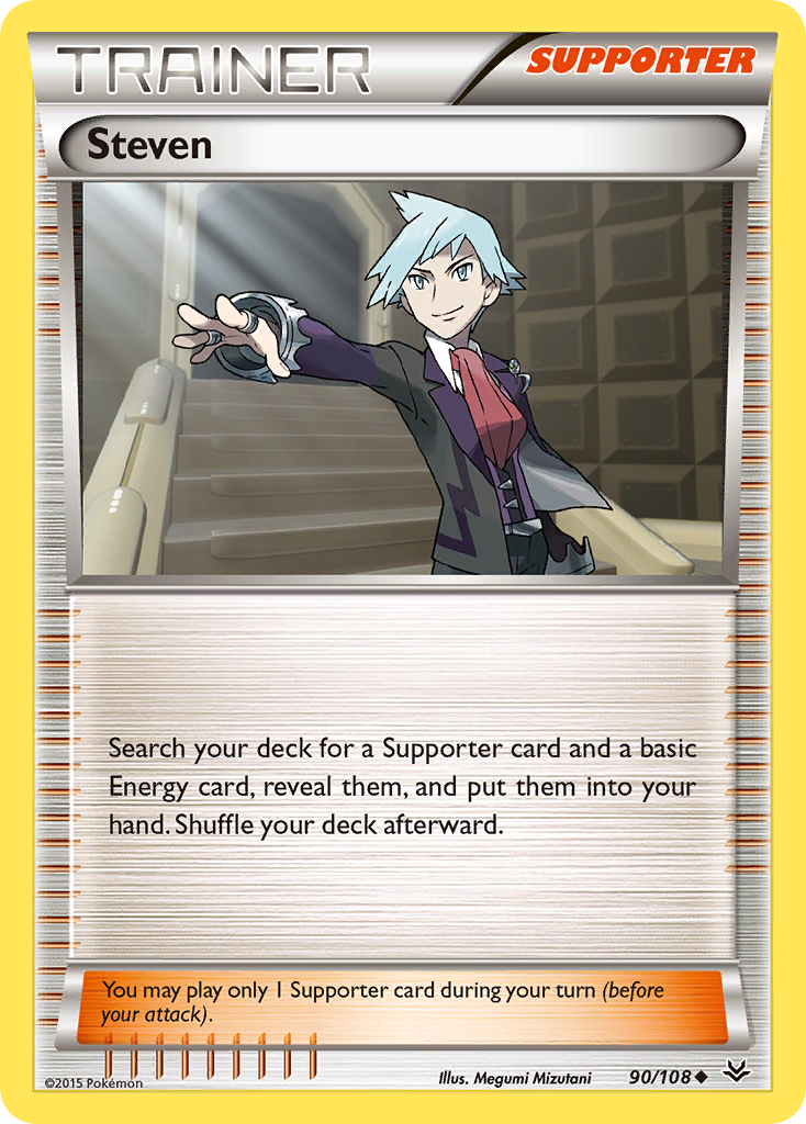 Steven (90/108) [XY: Roaring Skies] | Black Swamp Games