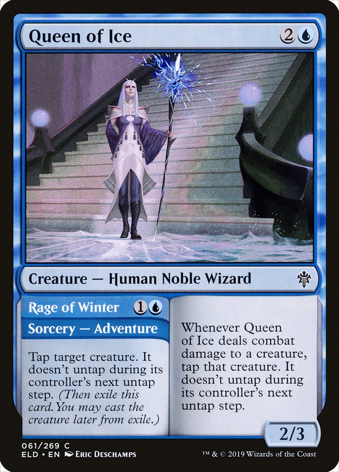 Queen of Ice // Rage of Winter [Throne of Eldraine] | Black Swamp Games