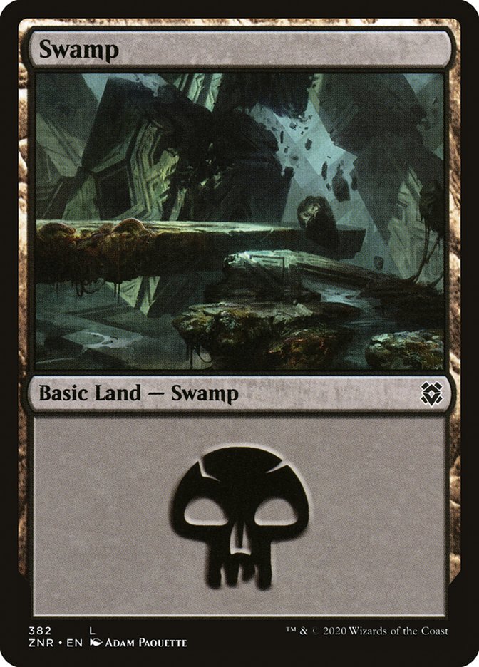 Swamp (382) [Zendikar Rising] | Black Swamp Games