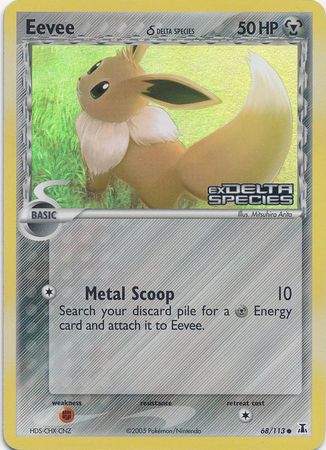 Eevee (68/113) (Delta Species) (Stamped) [EX: Delta Species] | Black Swamp Games