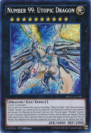 Number 99: Utopic Dragon [MP15-EN190] Secret Rare | Black Swamp Games