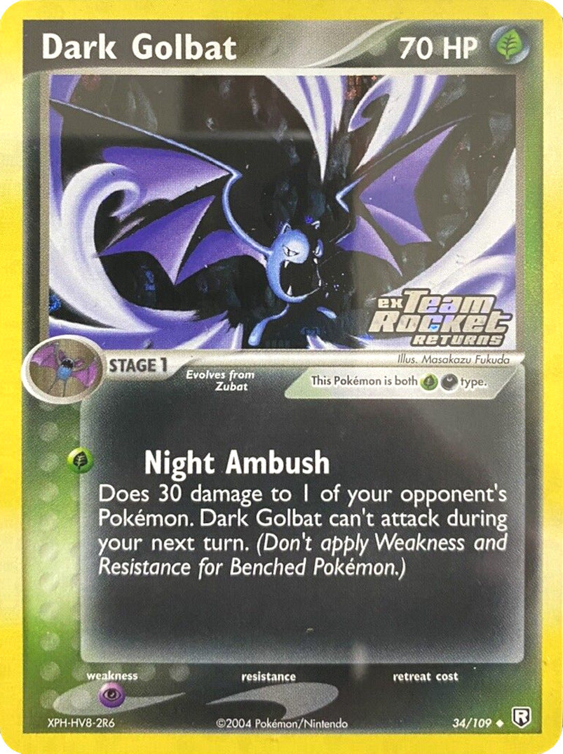 Dark Golbat (34/109) (Stamped) [EX: Team Rocket Returns] | Black Swamp Games