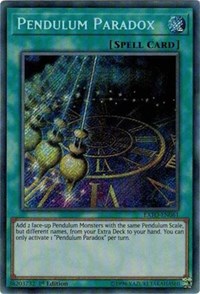 Pendulum Paradox [EXFO-EN061] Secret Rare | Black Swamp Games