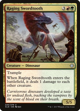 Raging Swordtooth [Ixalan] | Black Swamp Games