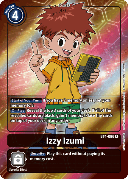 Izzy Izumi [BT4-096] (Buy-A-Box Promo) [Great Legend Promos] | Black Swamp Games