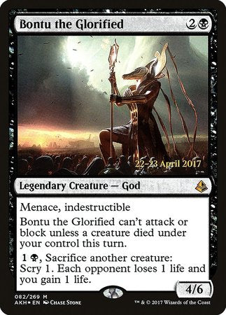 Bontu the Glorified [Amonkhet Promos] | Black Swamp Games