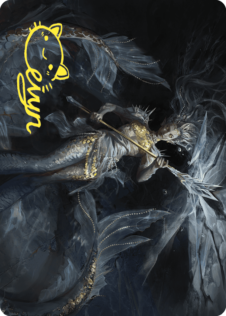 Sharae of Numbing Depths Art Card (Gold-Stamped Signature) [Wilds of Eldraine Art Series] | Black Swamp Games