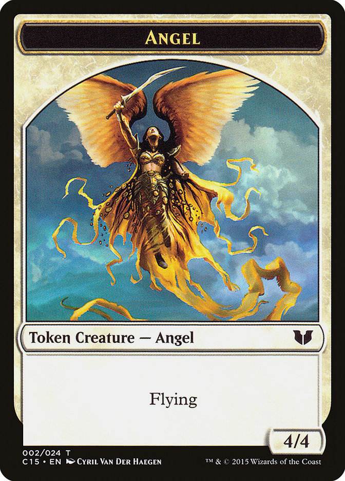 Angel // Knight (005) Double-Sided Token [Commander 2015 Tokens] | Black Swamp Games