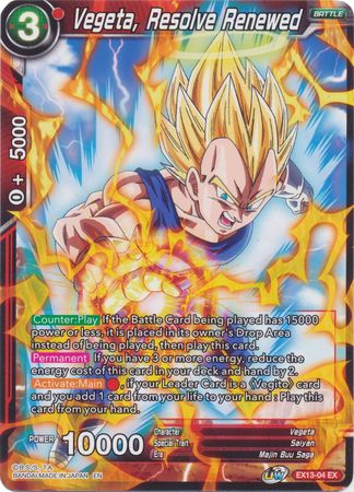 Vegeta, Resolve Renewed [EX13-04] | Black Swamp Games