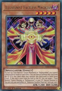 Illusionist Faceless Magician [LED2-EN002] Rare | Black Swamp Games