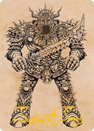 Iron Golem (Showcase) Art Card (Gold-Stamped Signature) [Dungeons & Dragons: Adventures in the Forgotten Realms Art Series] | Black Swamp Games