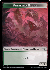 Monk // Phyrexian Hydra (11) Double-Sided Token [March of the Machine Tokens] | Black Swamp Games