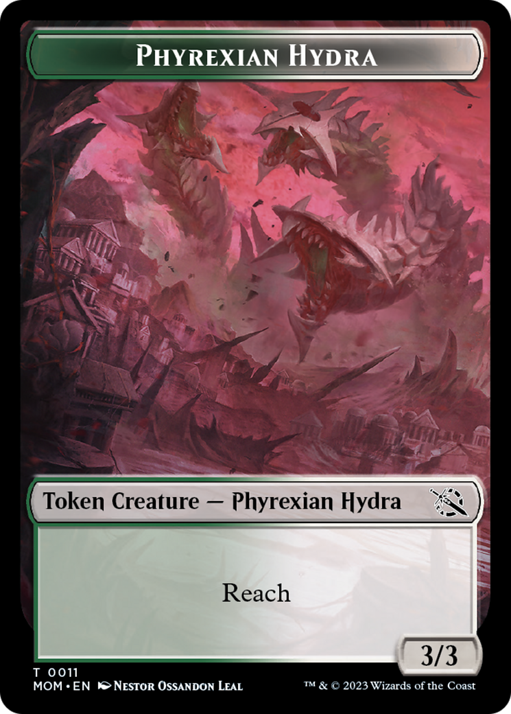 Elemental (9) // Phyrexian Hydra (11) Double-Sided Token [March of the Machine Tokens] | Black Swamp Games