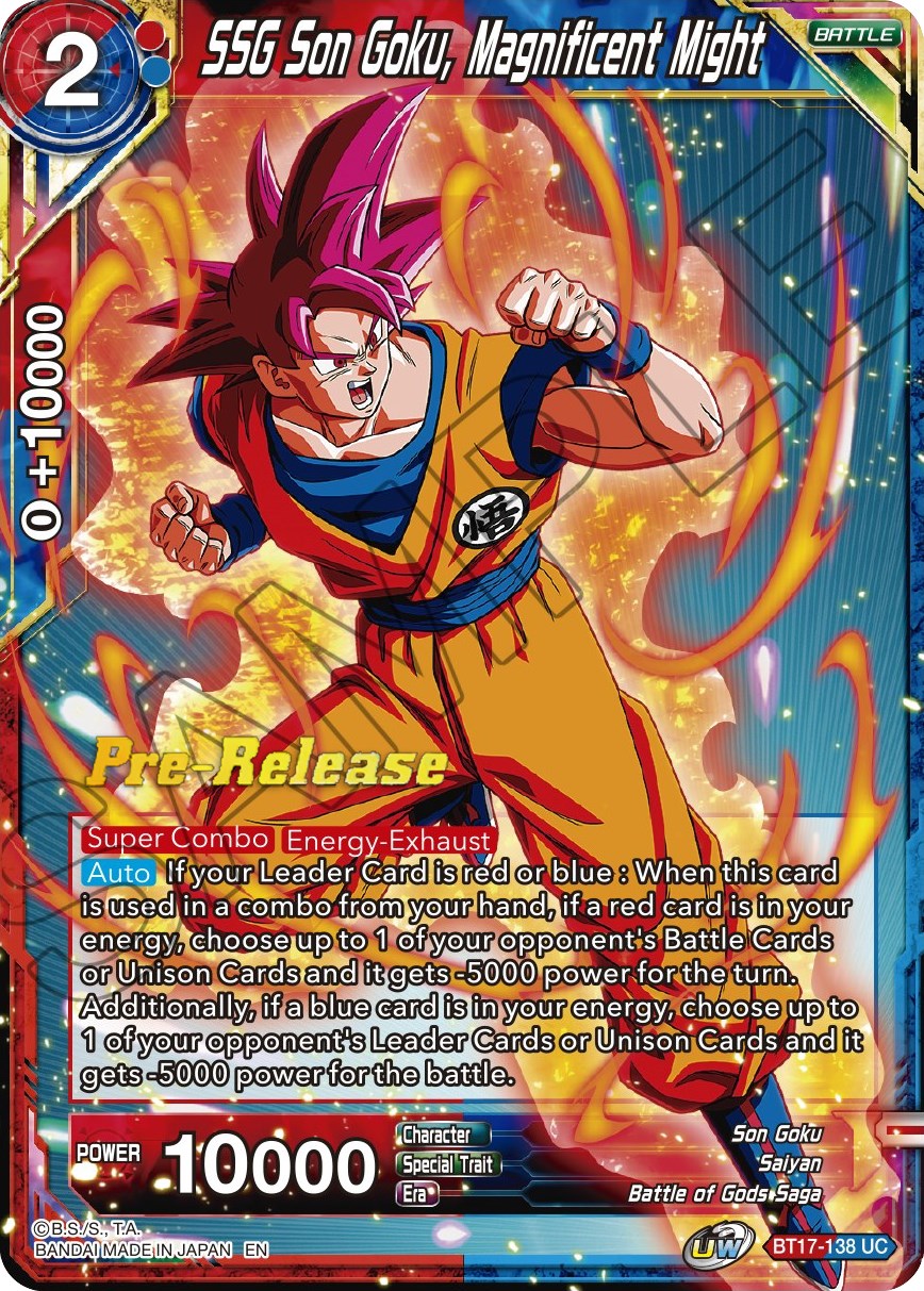 SSG Son Goku, Magnificent Might (BT17-138) [Ultimate Squad Prerelease Promos] | Black Swamp Games
