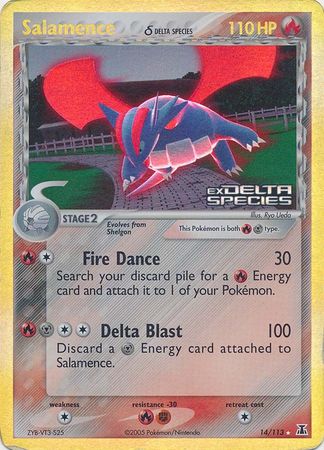 Salamence (14/113) (Delta Species) (Stamped) [EX: Delta Species] | Black Swamp Games