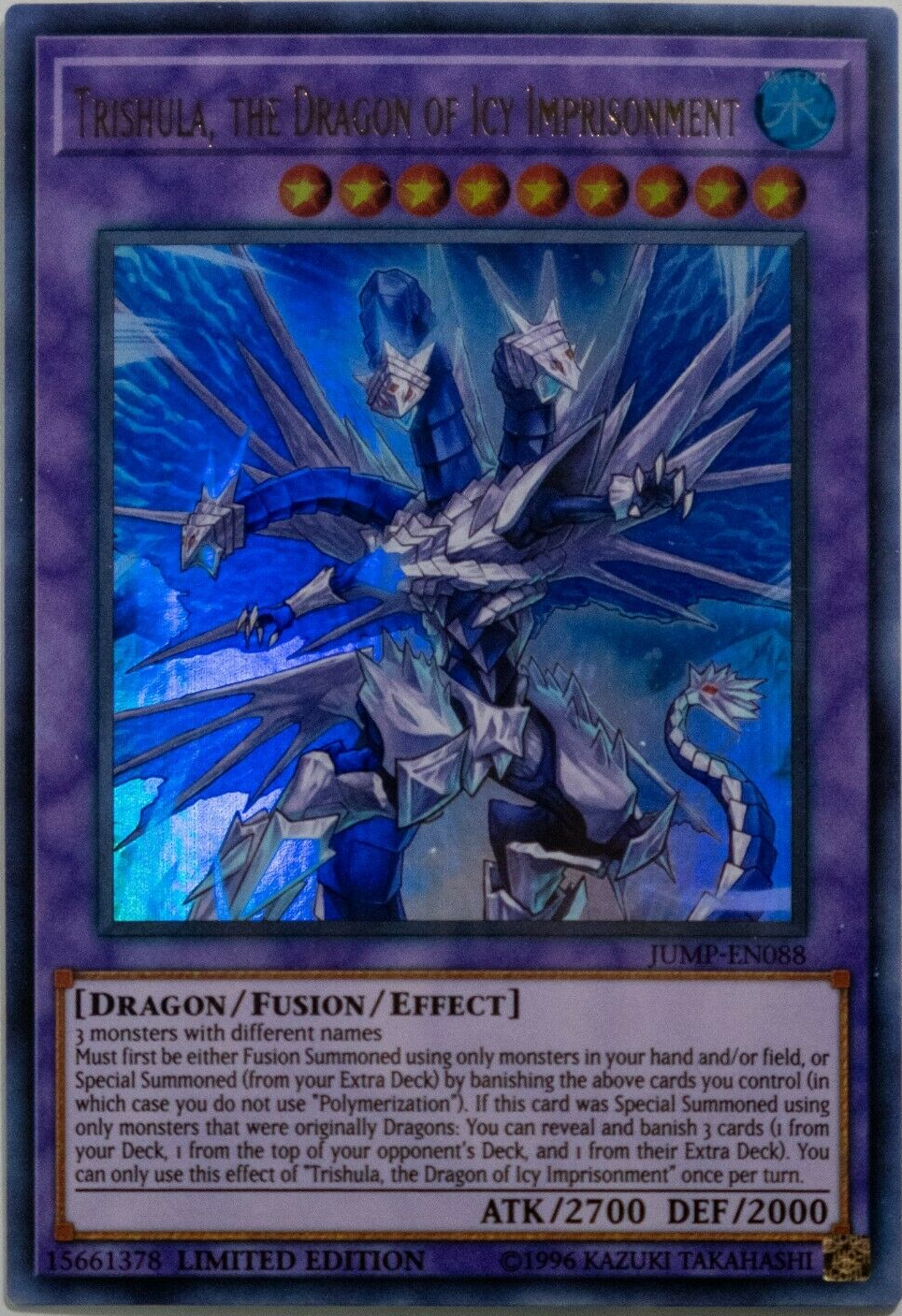 Trishula, the Dragon of Icy Imprisonment [JUMP-EN088] Ultra Rare | Black Swamp Games