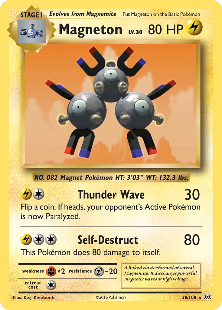 Magneton (38/108) (Theme Deck Exclusive) [XY: Evolutions] | Black Swamp Games