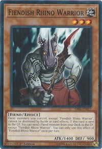 Fiendish Rhino Warrior [SR06-EN017] Common | Black Swamp Games