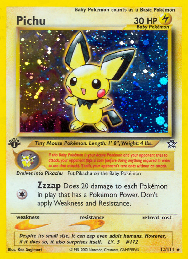 Pichu (12/111) [Neo Genesis 1st Edition] | Black Swamp Games