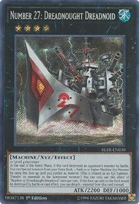 Number 27: Dreadnought Dreadnoid [BLRR-EN030] Secret Rare | Black Swamp Games