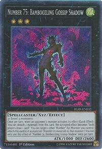 Number 75: Bamboozling Gossip Shadow [BLRR-EN032] Secret Rare | Black Swamp Games