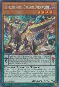 Supreme King Dragon Darkwurm [BLRR-EN063] Secret Rare | Black Swamp Games