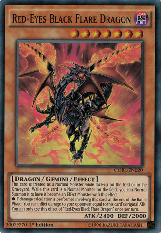 Red-Eyes Black Flare Dragon [CORE-EN020] Super Rare | Black Swamp Games