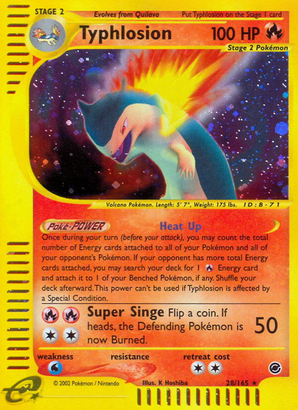 Typhlosion (28/165) [Expedition: Base Set] | Black Swamp Games