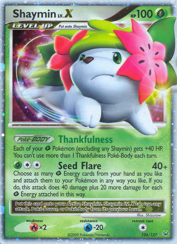 Shaymin LV.X (126/127) [Platinum: Base Set] | Black Swamp Games