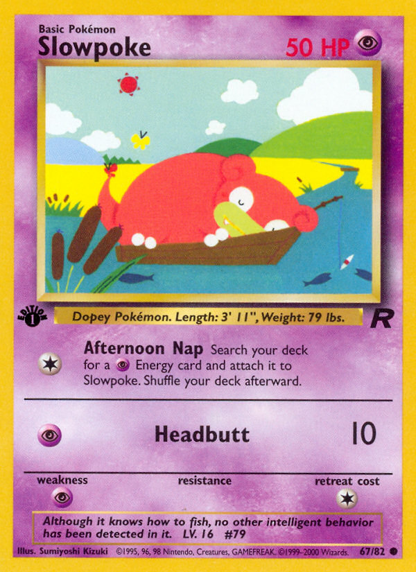 Slowpoke (67/82) [Team Rocket 1st Edition] | Black Swamp Games