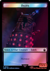 Dalek // Alien Warrior Double-Sided Token (Surge Foil) [Doctor Who Tokens] | Black Swamp Games