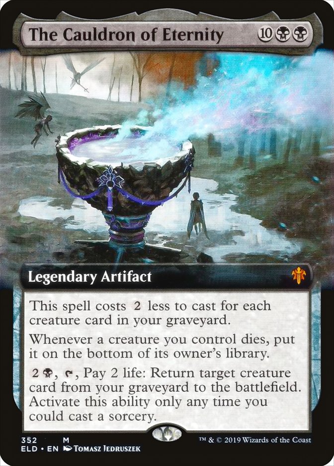 The Cauldron of Eternity (Extended Art) [Throne of Eldraine] | Black Swamp Games