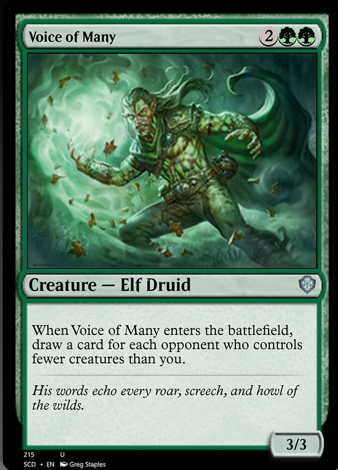 Voice of Many [Starter Commander Decks] | Black Swamp Games